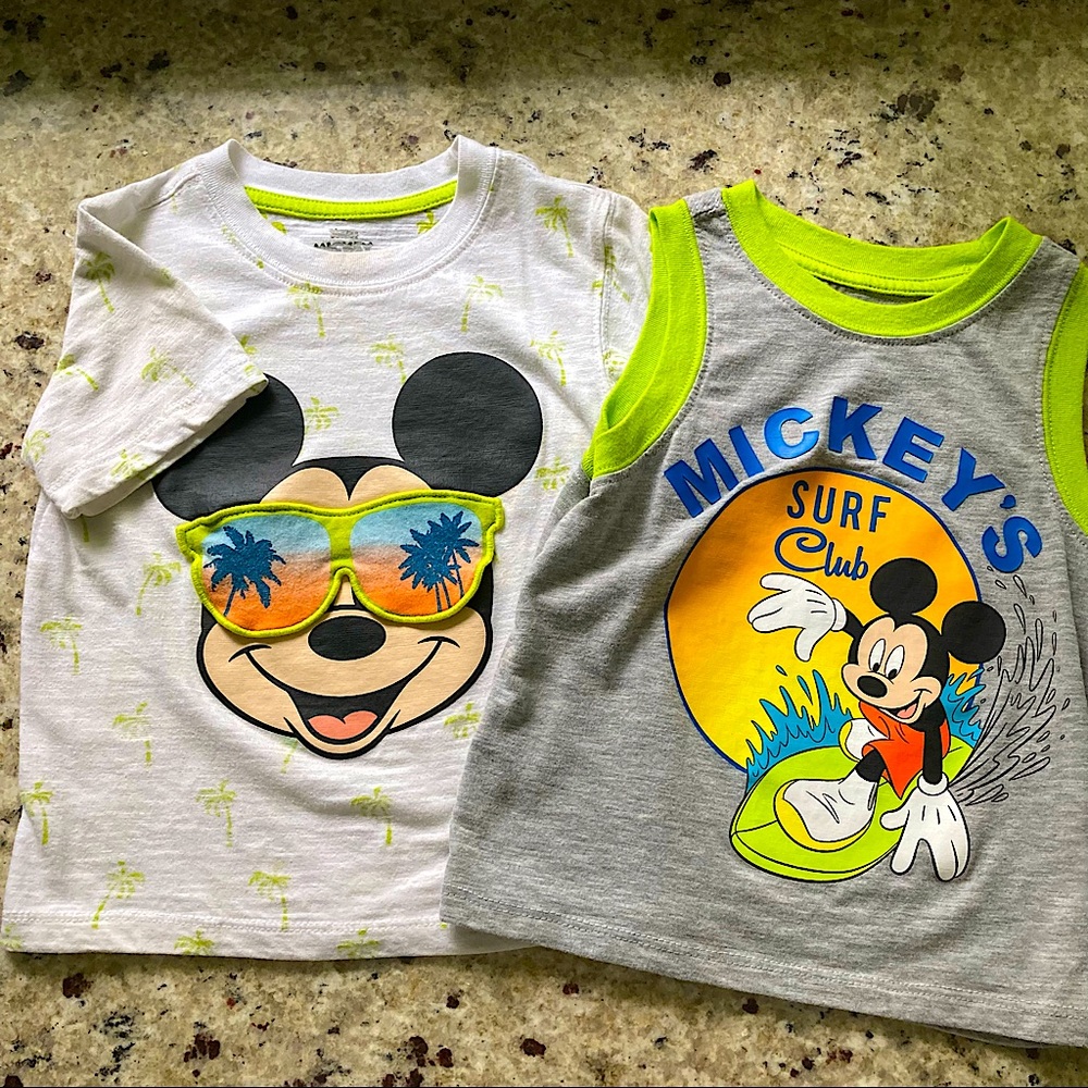Toddler Boy Mickey Mouse Summer Shirts